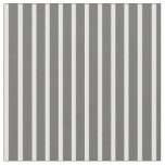 [ Thumbnail: Dim Grey and Mint Cream Colored Stripes Pattern Fabric ]