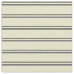 [ Thumbnail: Dim Grey and Pale Goldenrod Lined/Striped Pattern Fabric ]