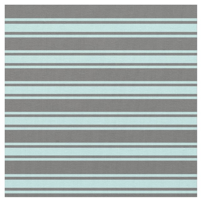 Dim Grey and Turquoise Lined Pattern Fabric (Close Up)