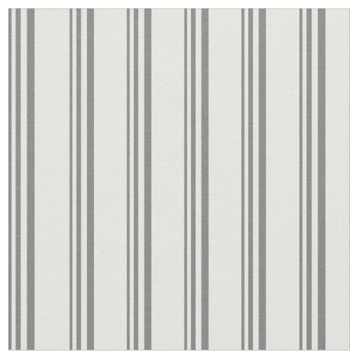 Dim Grey and White Lines Fabric