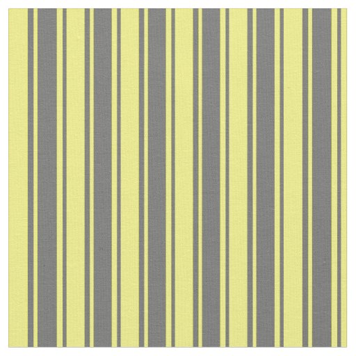 Dim Grey and Yellow Striped/Lined Pattern Fabric