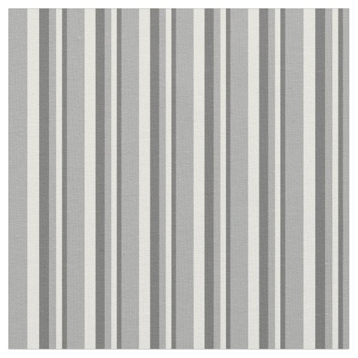 Dim Grey, Beige, and Dark Gray Stripes Pattern Fabric