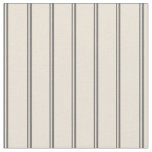 Dim Grey &amp; Bisque Colored Stripes Fabric