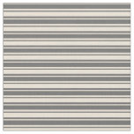 [ Thumbnail: Dim Grey & Bisque Lines Fabric ]