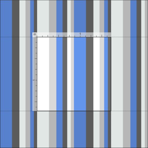 Dim Grey, Cornflower Blue, Light Gray & Mint Cream Fabric