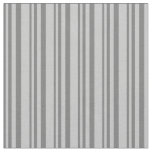 [ Thumbnail: Dim Grey & Grey Stripes Fabric ]