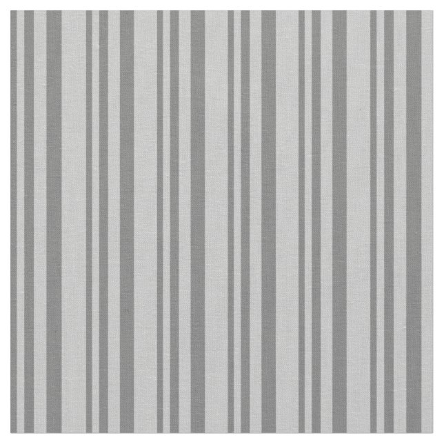 Dim Grey & Grey Stripes Fabric (Close Up)