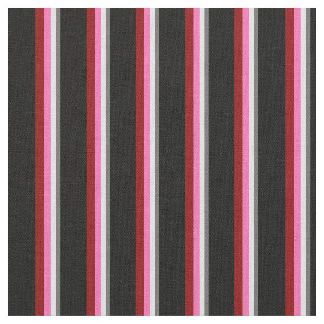 Dim Grey, Lavender, Hot Pink, Dark Red, and Black Fabric (Close Up)