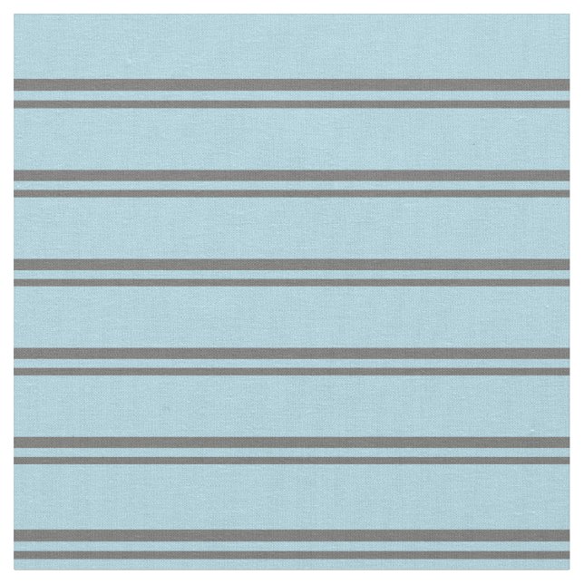 Dim Grey & Light Blue Lines Fabric (Close Up)