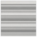 [ Thumbnail: Dim Grey & Light Grey Lines/Stripes Pattern Fabric ]