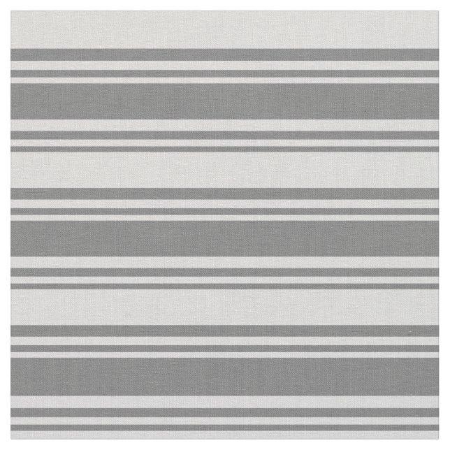 Dim Grey & Light Grey Lines/Stripes Pattern Fabric (Close Up)