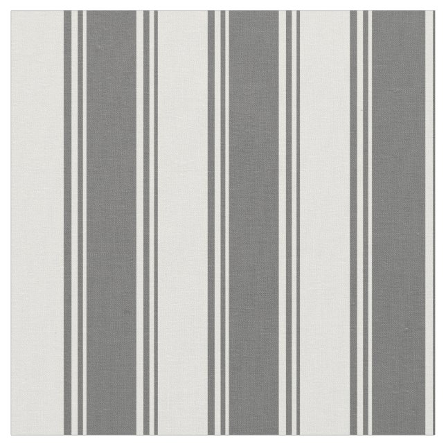 Dim Grey & Light Yellow Colored Stripes Fabric (Close Up)