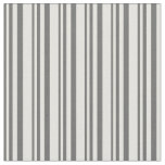 [ Thumbnail: Dim Grey & Light Yellow Striped Pattern Fabric ]