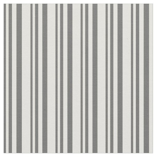 Dim Grey & Light Yellow Striped Pattern Fabric