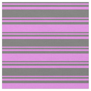 Dim Grey & Violet Colored Lines/Stripes Pattern Fabric