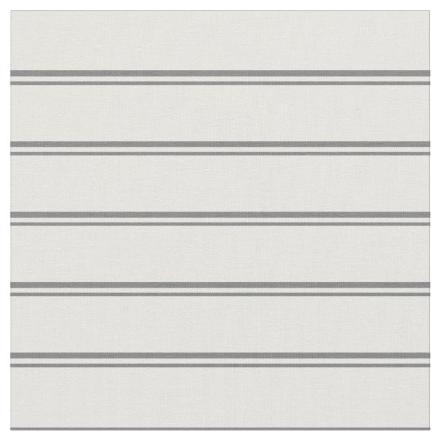 Dim Grey & White Colored Stripes Fabric (Close Up)