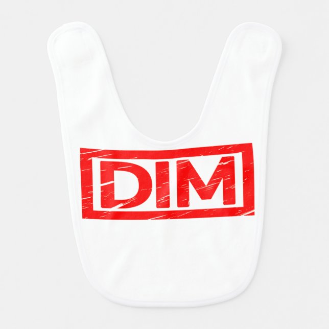 Dim Stamp Baby Bib (Front)