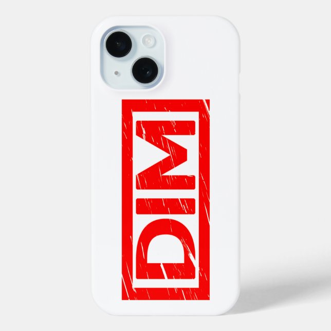 Dim Stamp Case-Mate iPhone Case (Back)