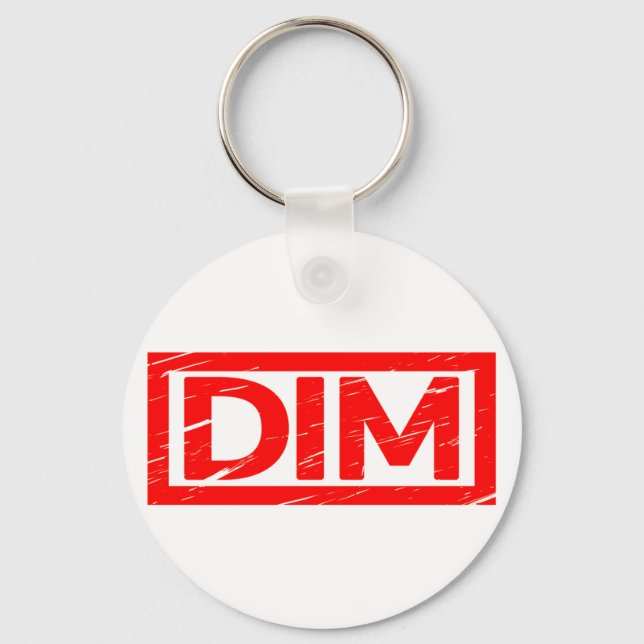 Dim Stamp Keychain (Front)