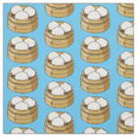 Dim sum cartoon illustration fabric