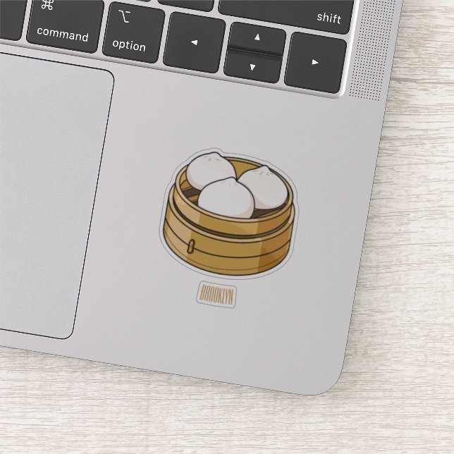 Dim sum cartoon illustration sticker (Detail)