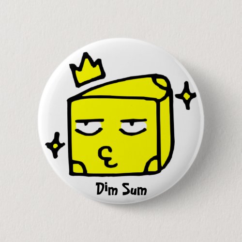 Dim Sum Cheese Pinback Button