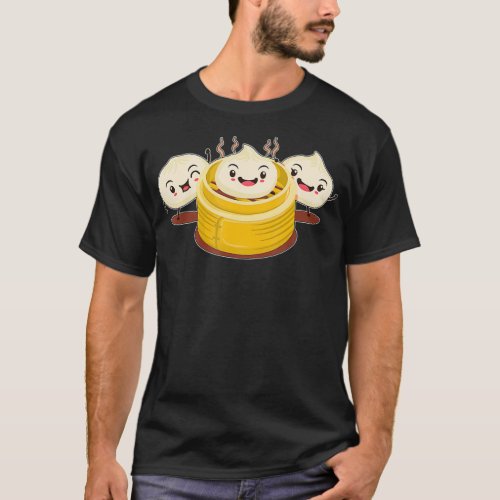 Dim Sum Dumplings Asian Chinese Food Funny T_Shirt