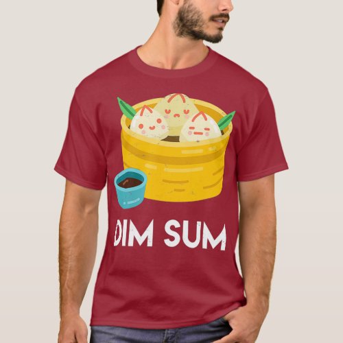 DIM SUM Funny Dumplings Asian Food Fan Gift T_Shirt