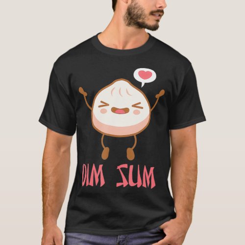 DIM SUM Funny Dumplings Asian Food Fan Gift T_Shirt