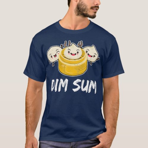 DIM SUM Funny Dumplings Asian Food Fan Gift T_Shirt