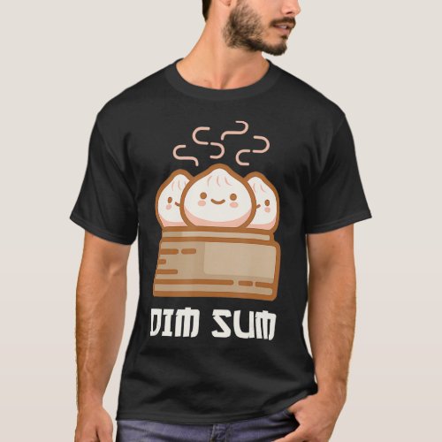 DIM SUM Funny Dumplings Asian Food Fan Gift T_Shirt