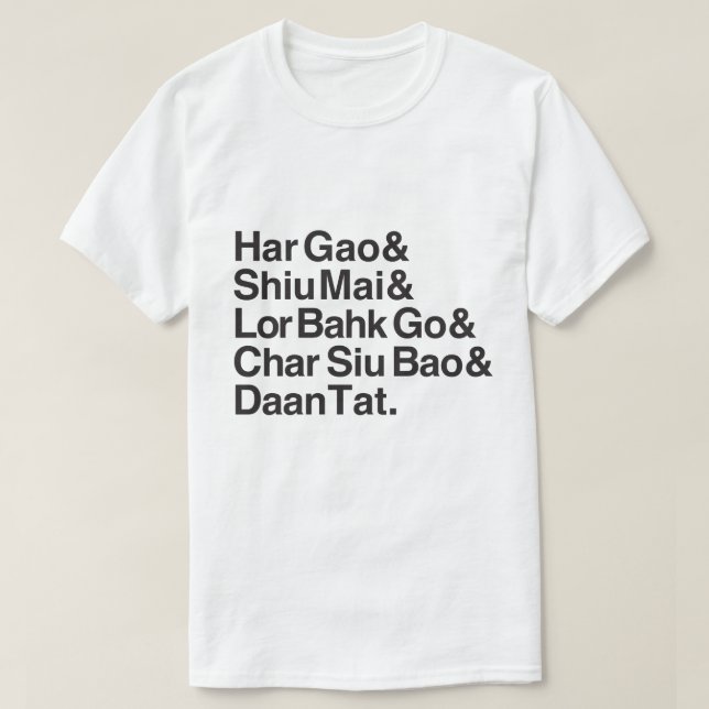 Dim Sum List Design Tee (Design Front)