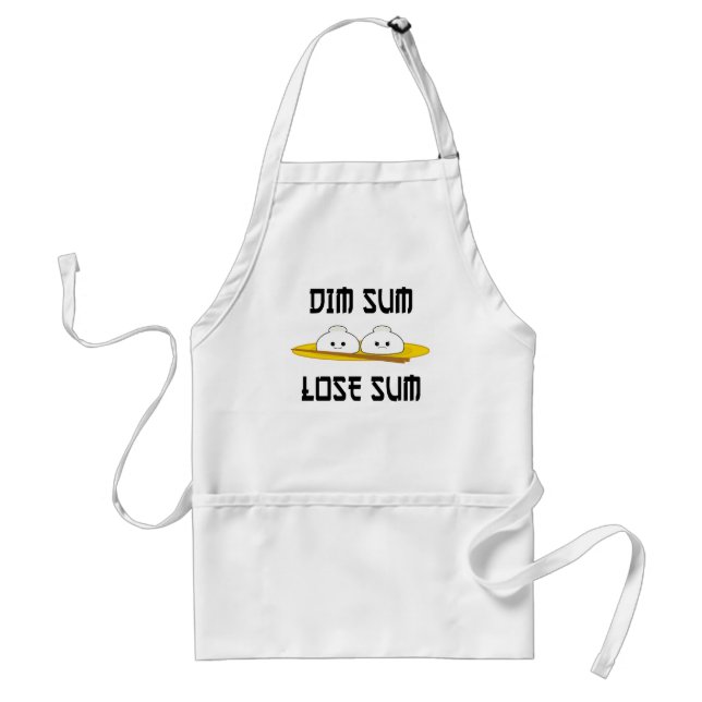 Dim Sum Lose Sum Adult Apron (Front)