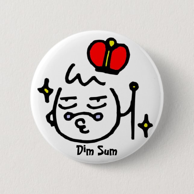 Dim Sum Pinback Button (Front)