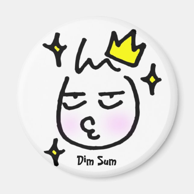 Dim Sum Princess Magnet (Front)