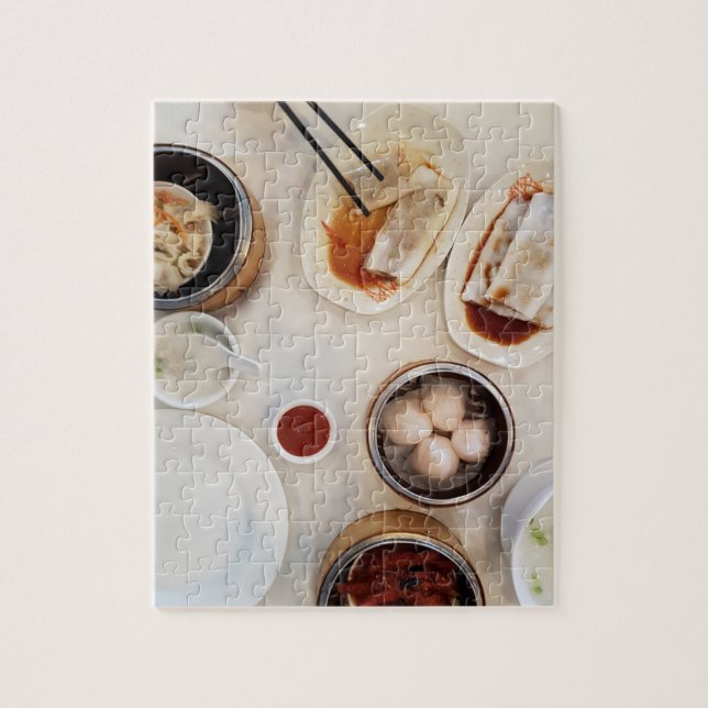 Dim Sum Table for Foodies Dumpling Jigsaw Puzzle (Vertical)