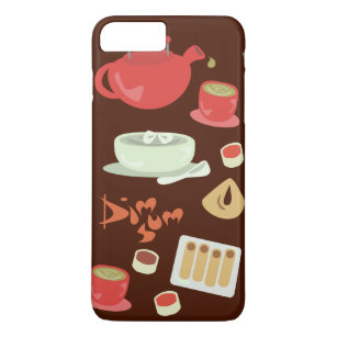Dim Sum Yum Cute Kawaii Food Love Pattern iPhone 8 Plus/7 Plus Case
