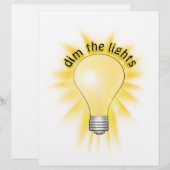 Dim the Lights - Lightbulb (Front/Back)