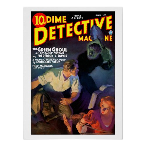 Dime Detective Magazine Jun 1935 Poster