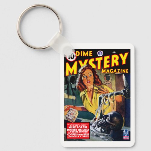 Dime Mystery Magazine Jan 1943 Keychain