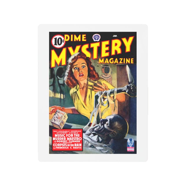 Dime Mystery Magazine (Jan, 1943) Metal Print (Front)