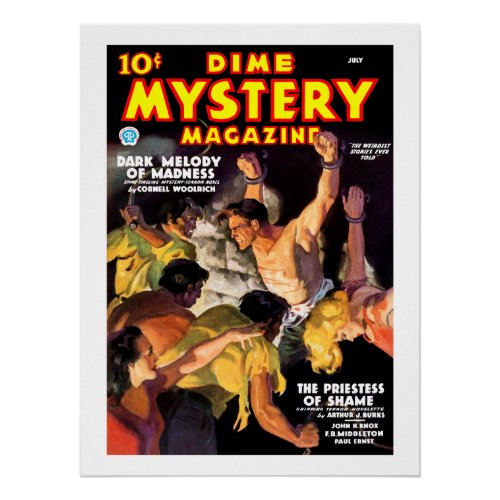 Dime Mystery Magazine Jul 1935 Poster