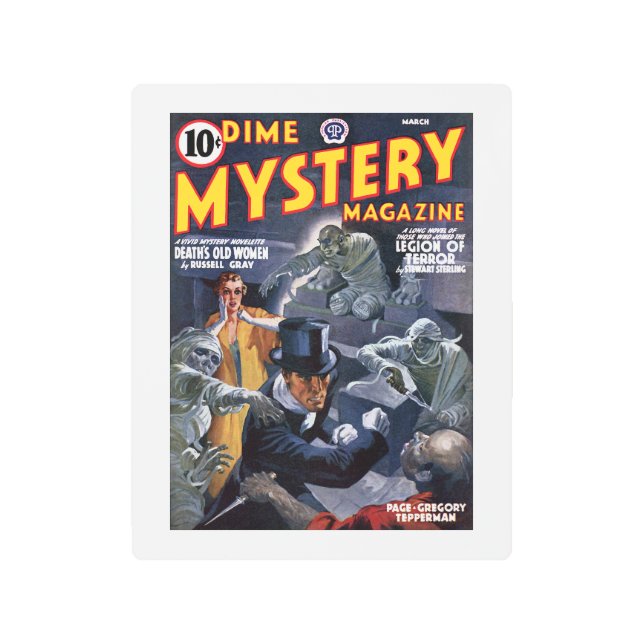 Dime Mystery Magazine (Mar, 1941) Metal Print (Front)