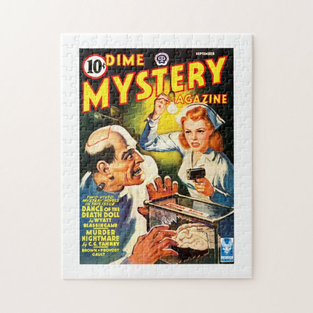 Dime Mystery Magazine (Sep, 1942) Jigsaw Puzzle (Vertical)