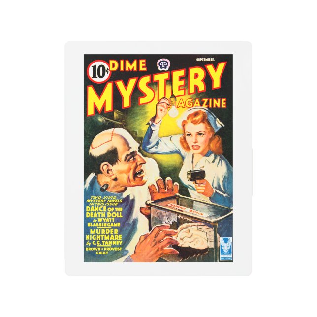 Dime Mystery Magazine (Sep, 1942) Metal Print (Front)