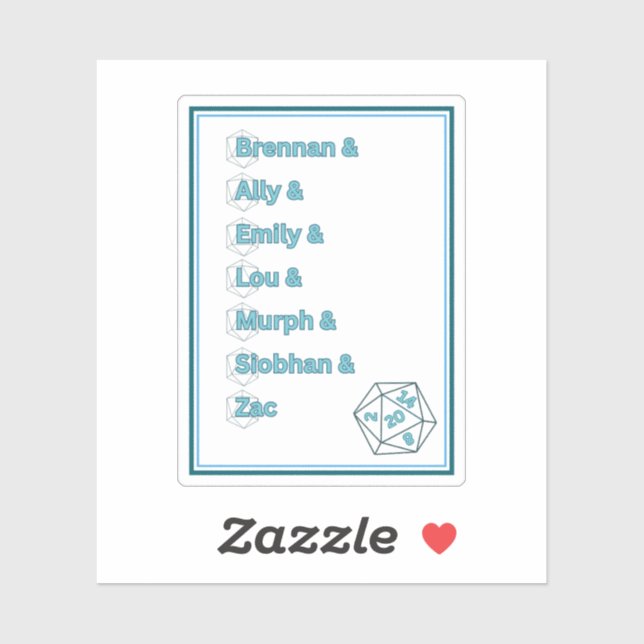 Dimension 20 Intrepid Heroes Sticker (Sheet)