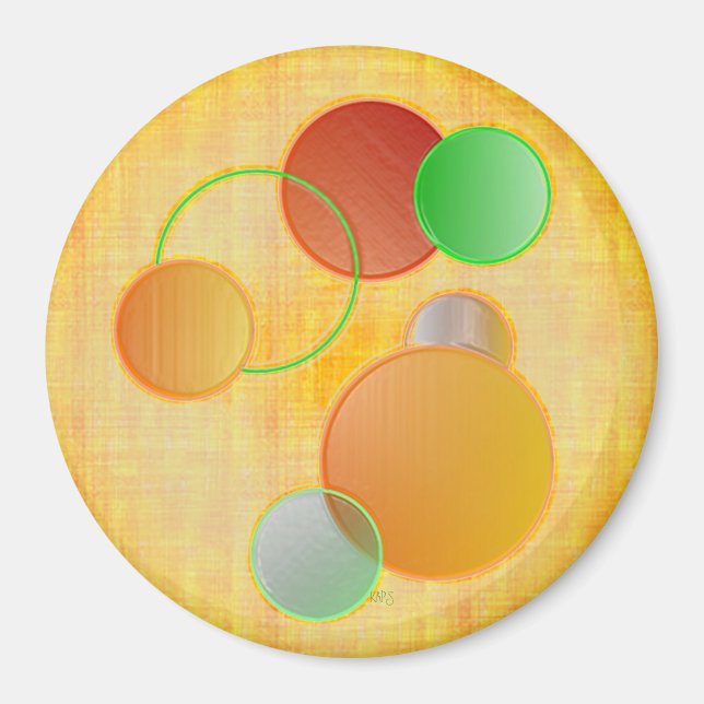 Dimensional Circles Magnet (Front)