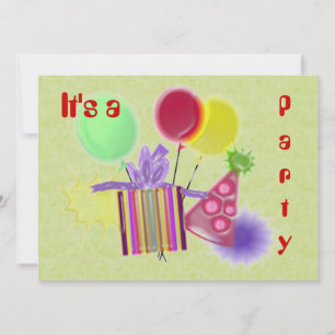 Dimensional Customize Ur Party Invitation