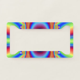 Dimensional Intersection Digital Art License Plate Frame