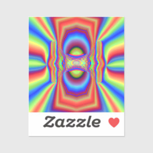 Dimensional Intersection Digital Art Sticker